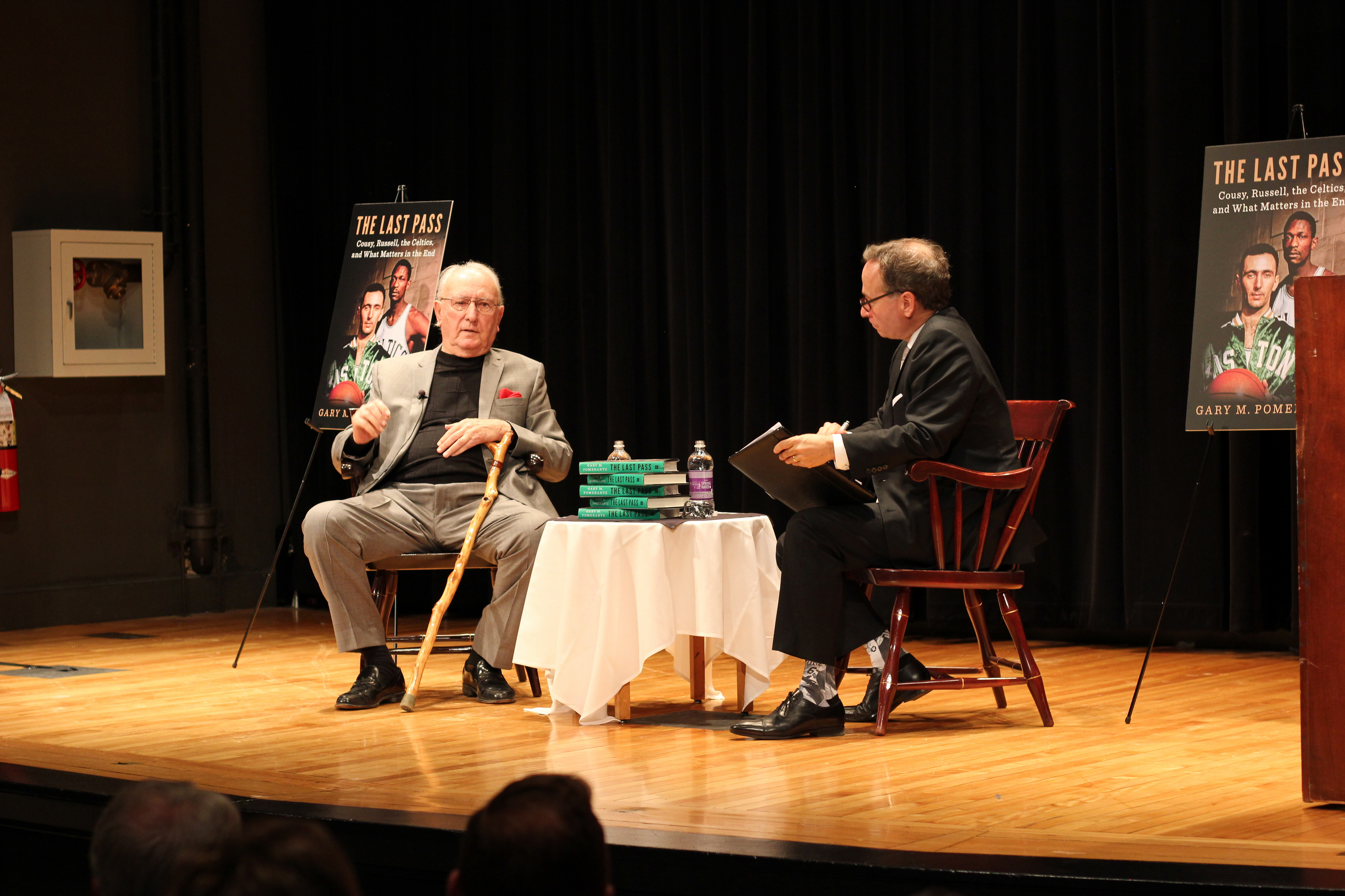 Hall of Famer Cousy, Author Pomerantz Promote New Book at Seelos