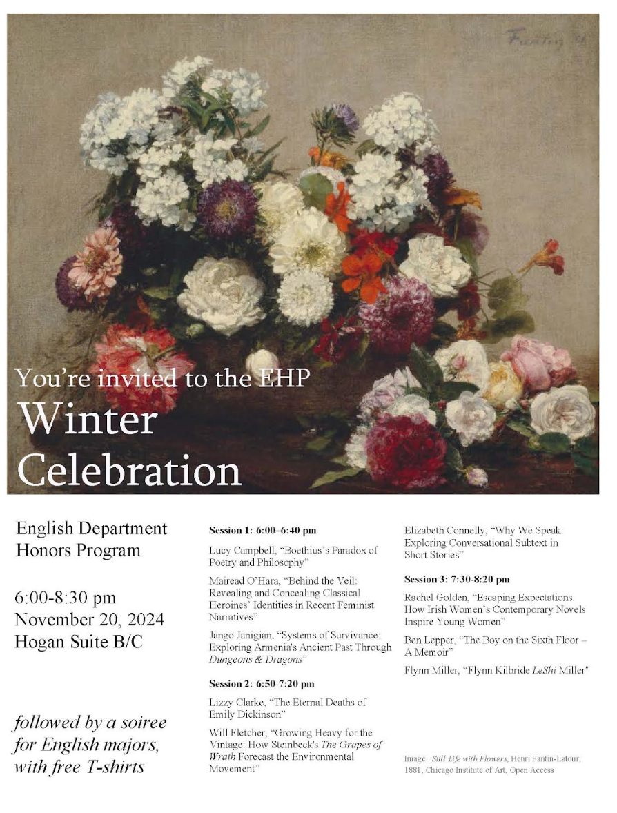 English Honors Program Hosts Winter Celebration